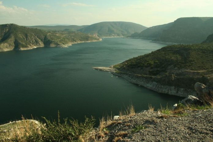 The Zimapán dam in Hidalgo, Mexico.