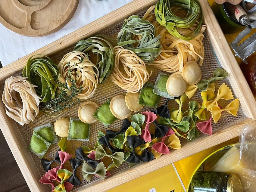 A beautiful assortment of handmade pasta