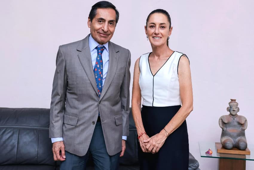 Rogelio Ramírez de la O and Claudia Sheinbaum